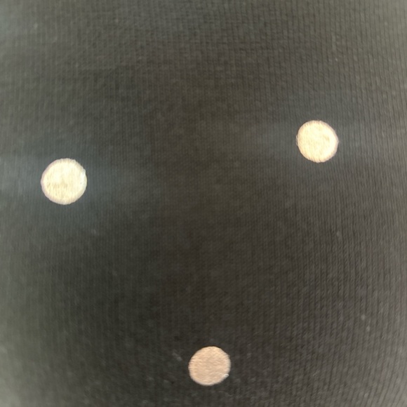 Zara Black and Silver Crew Neck Sweater with Polka Dots - Picture 3 of 3